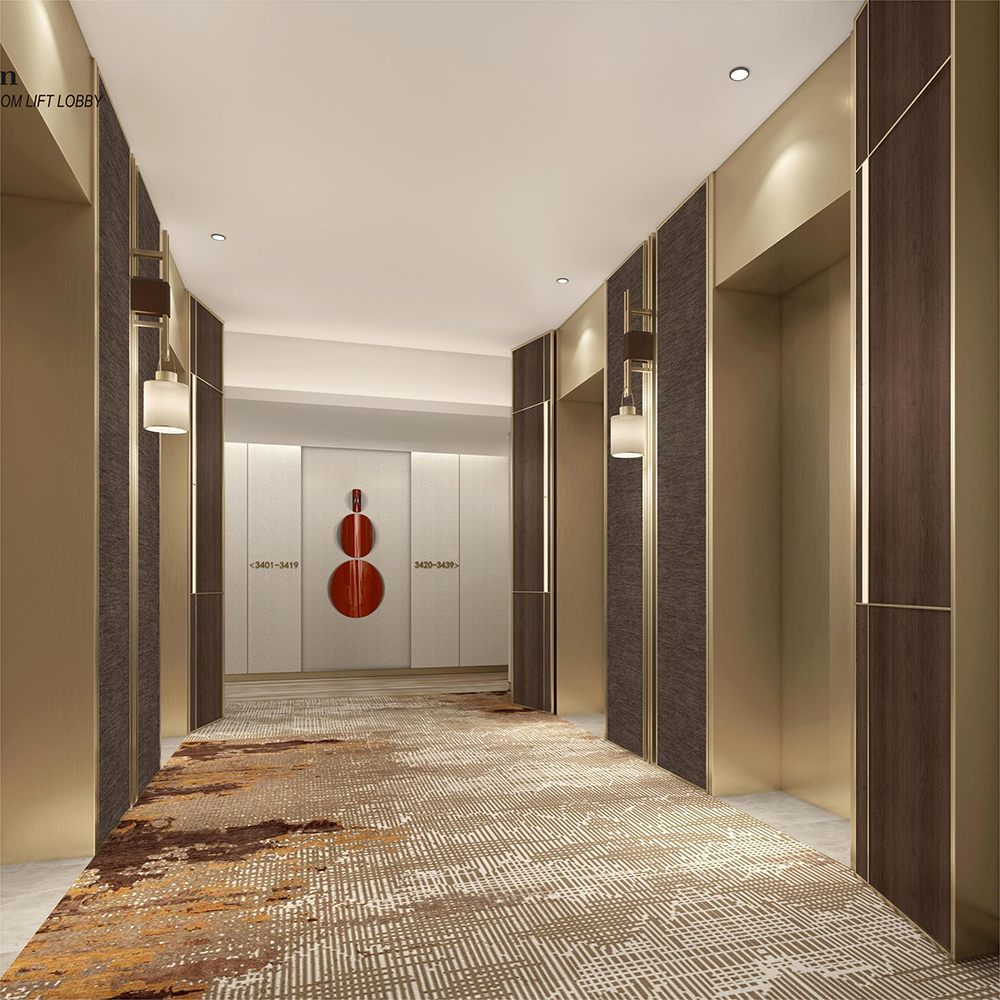 Woven Fireproof Carpet Tiles Hotel Carpet