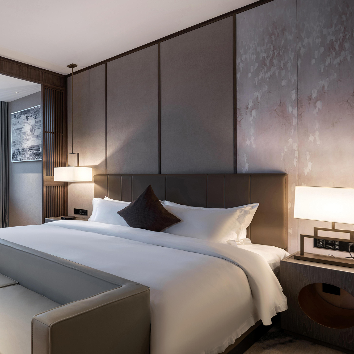 Chinese Furniture White Hotel FF&E With Pure White Quartz