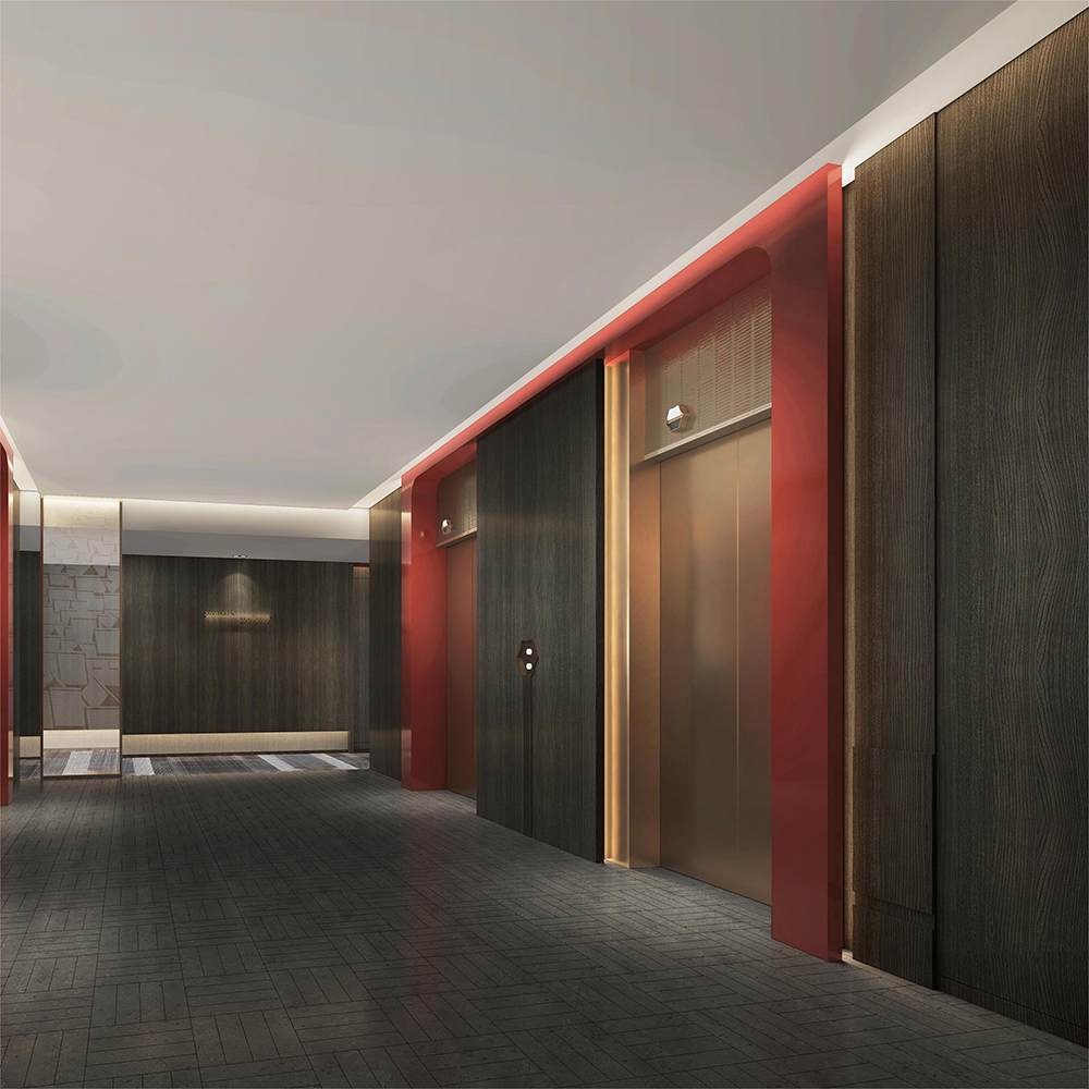 Sofitel hotel corridor wall panel