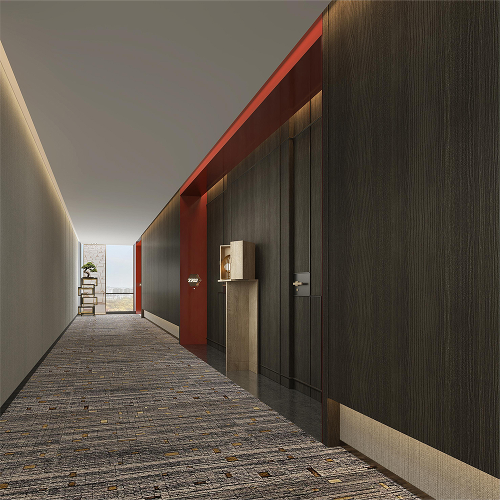 Sofitel hotel corridor wall panel