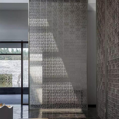 Beautiful hotel public area furniture metal partition