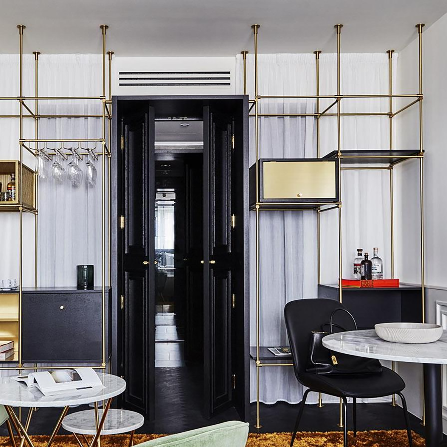 Restaurant Contemporary Hotel Metal Storage Cabinet