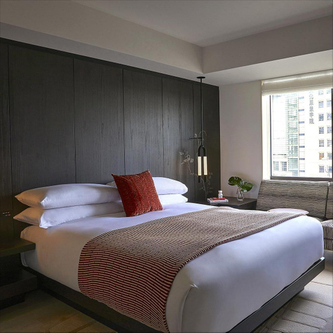 Customized Hotel Bed Frame With Solid Wood Legs For Hotel