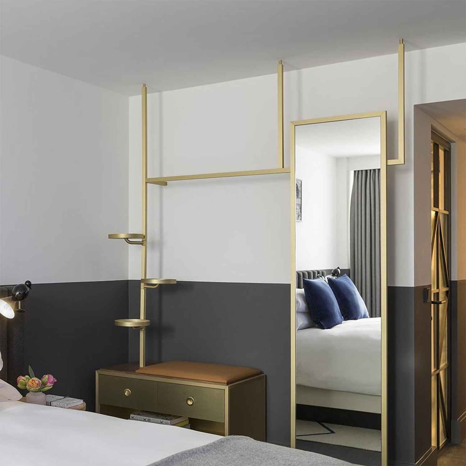 Restaurant Contemporary Hotel Metal Storage Cabinet