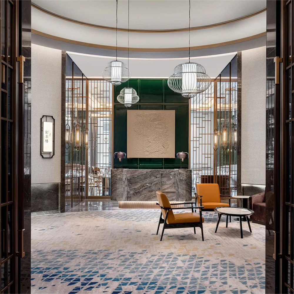 Textural Design Printed Wear Resistance Hotel Carpet