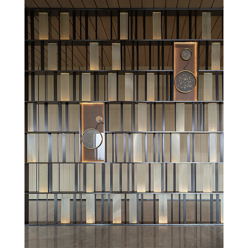 Lobby Classic Hotel Metal Brand Screen