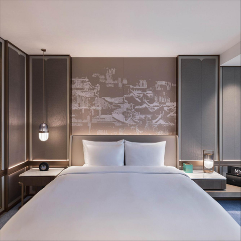 Contemporary Hospitality Room Furniture Ensemble