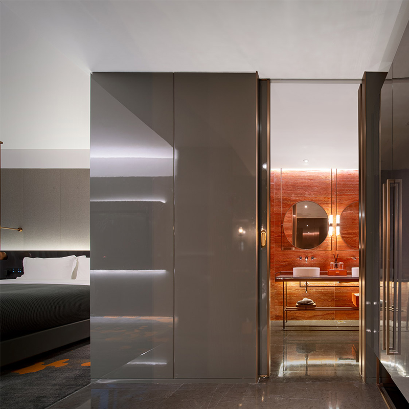 New Design Anti-scratch Gloss Hotel Bedroom Furniture