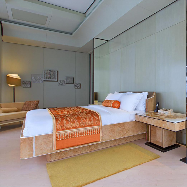 Attractive hotel bedroom furniture bed