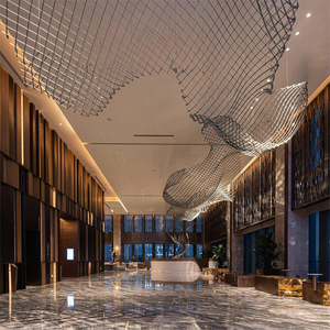 Ceiling Elegant Hotel Metal Steel Structure