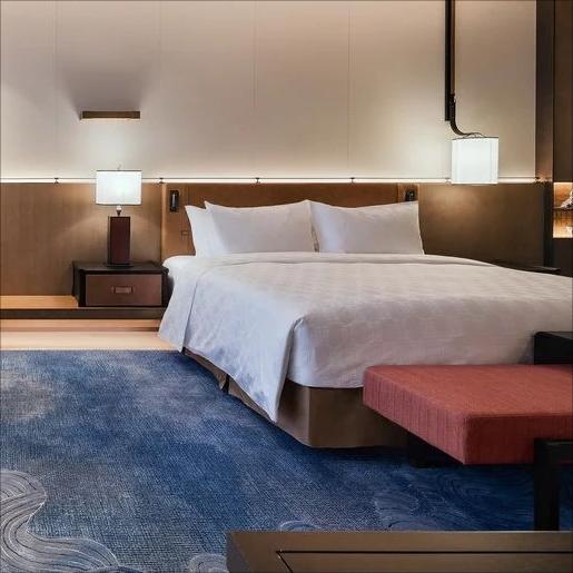 Customized Brown Hotel Furniture With Quartz Countertop