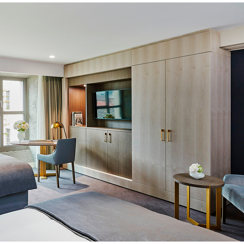 Contemporary Style Anti-scratch Creative Hotel Bedroom Furniture