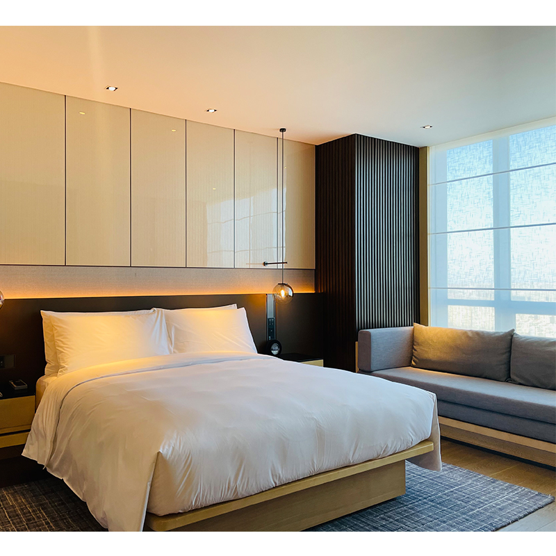 New Design Anti-scratch Gloss Hotel Bedroom Furniture
