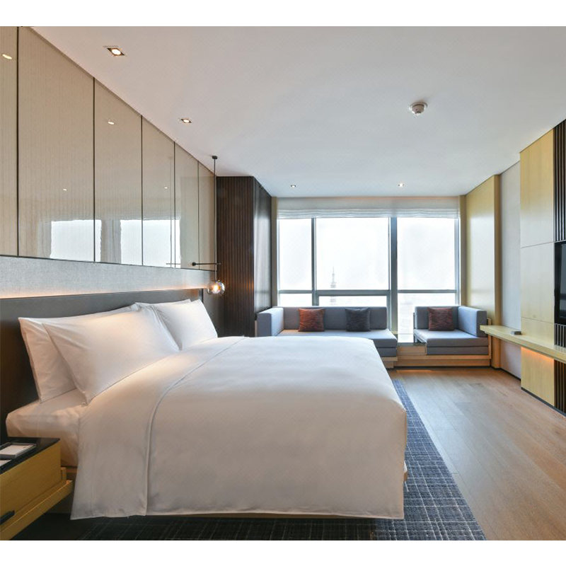 New Design Anti-scratch Gloss Hotel Bedroom Furniture
