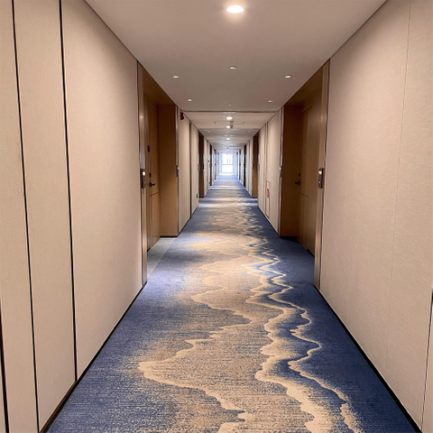 Sofitel hotel corridor wall panel