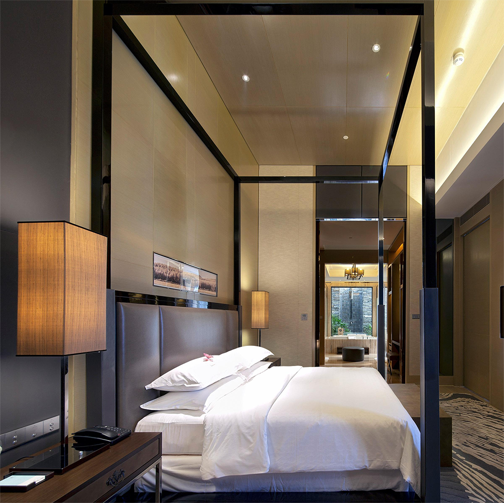 Attractive hotel bedroom furniture bed