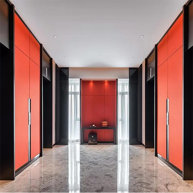 Sofitel hotel corridor wall panel