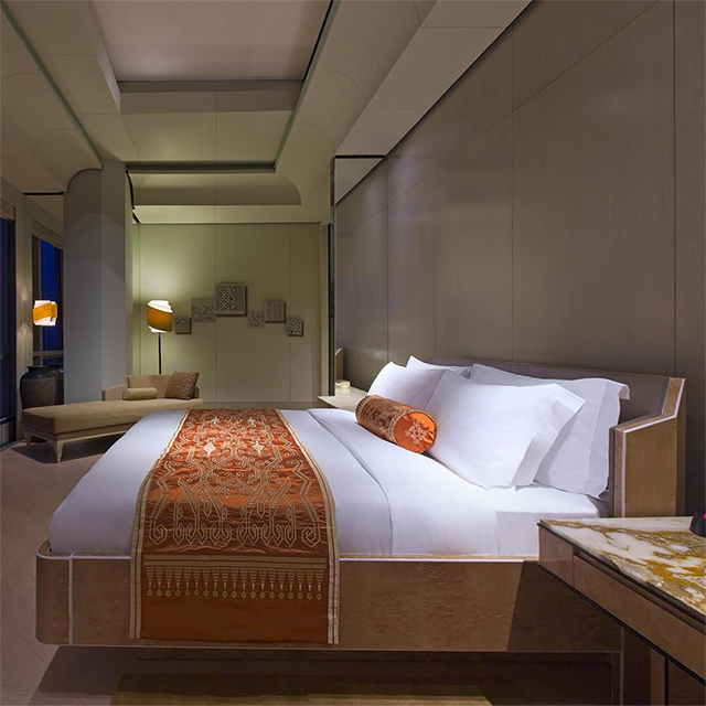 Attractive hotel bedroom furniture bed